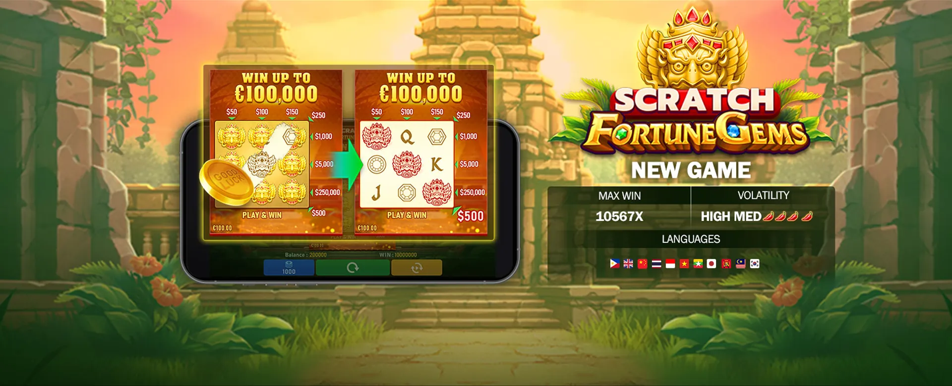 Mystical Philippine Diwata overseeing an online casino